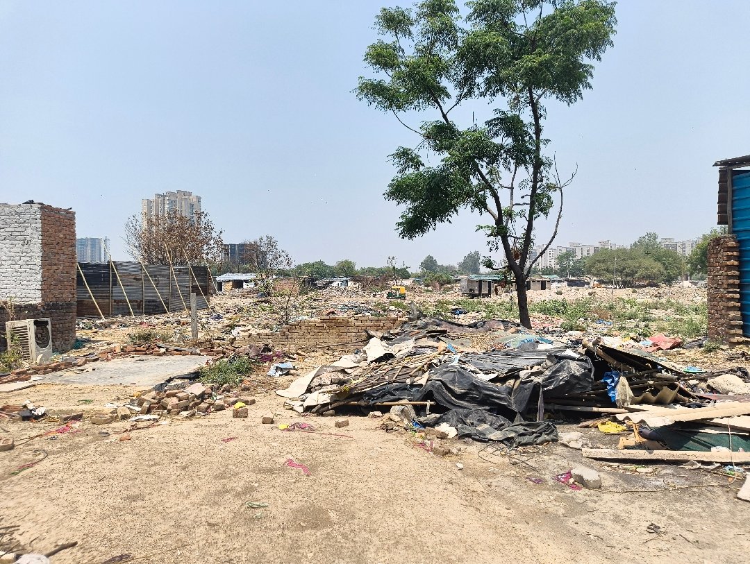 Kanawni village after massive fire. nothing remains